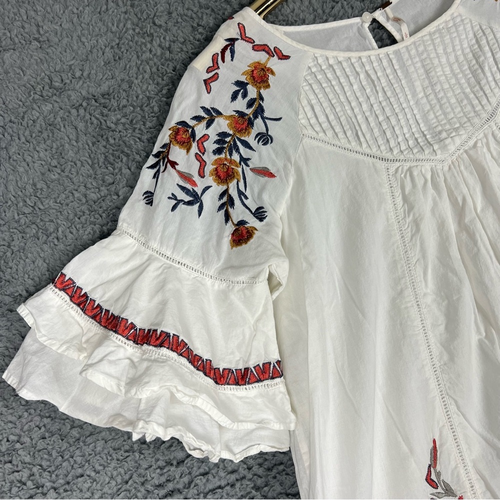 🛑 SOLD 🛑 Free People Womens Large Pavlo Embroidered Shift Dress Bohemian - Picture 3 of 16